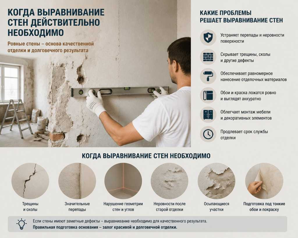 Когда выравнивание стен действительно необходимо и какие проблемы оно решает.jpg Когда выравнивание стен действительно необходимо и какие проблемы оно решает.jpg
