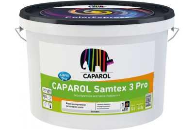 Краска интерьерная моющаяся Caparol Samtex 3 Pro белая 10 л Краска интерьерная моющаяся Caparol Samtex 3 Pro белая 10 л