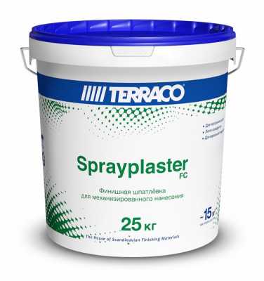 Шпаклевка финишная Terraco Sprayplaster FC, 25кг Шпаклевка финишная Terraco Sprayplaster FC, 25кг