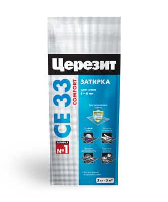 Затирка Церезит CE 33 белая, 2 кг